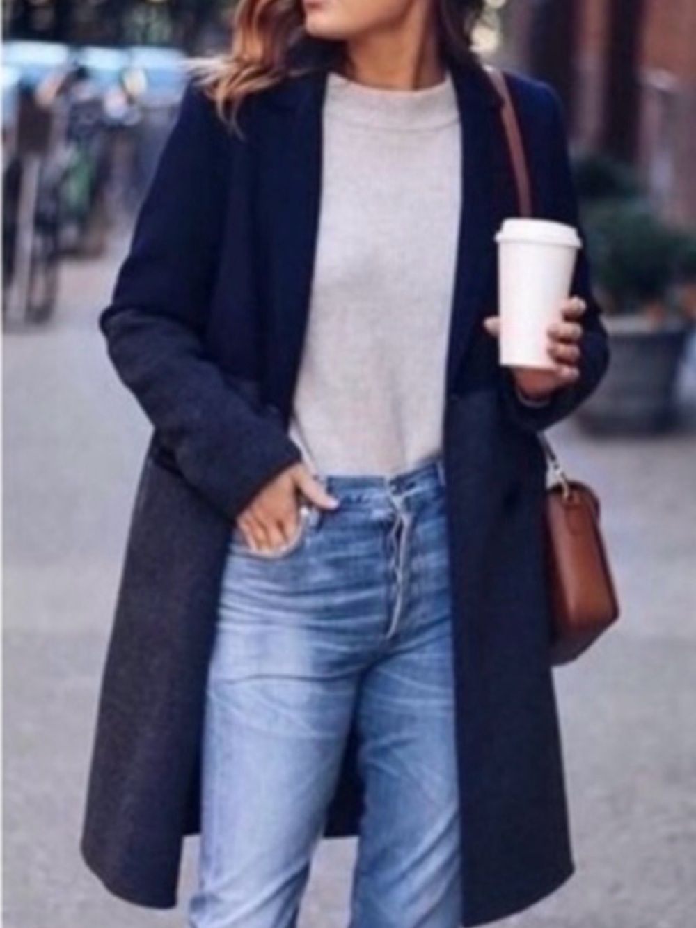Cabi Harbor Longline Jacket In Navy